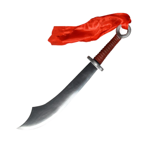 sabre de pirate avec foulard rouge