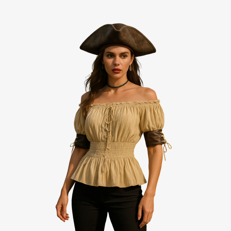 Chemise Pirate femme - Epaule dénudées