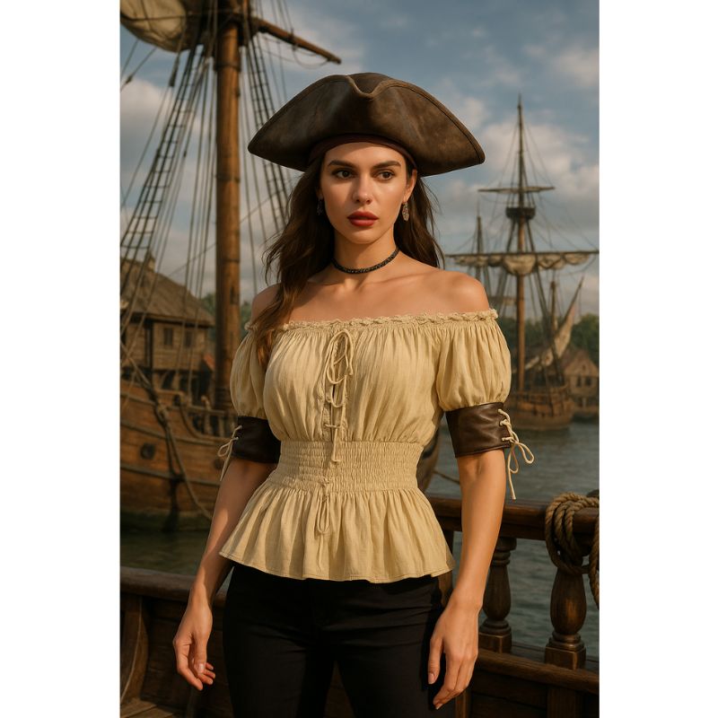 Chemise Pirate femme - Epaule dénudées