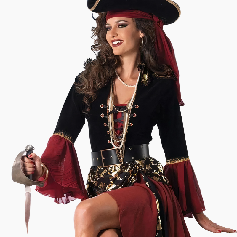 Déguisement Pirate Femme - Or