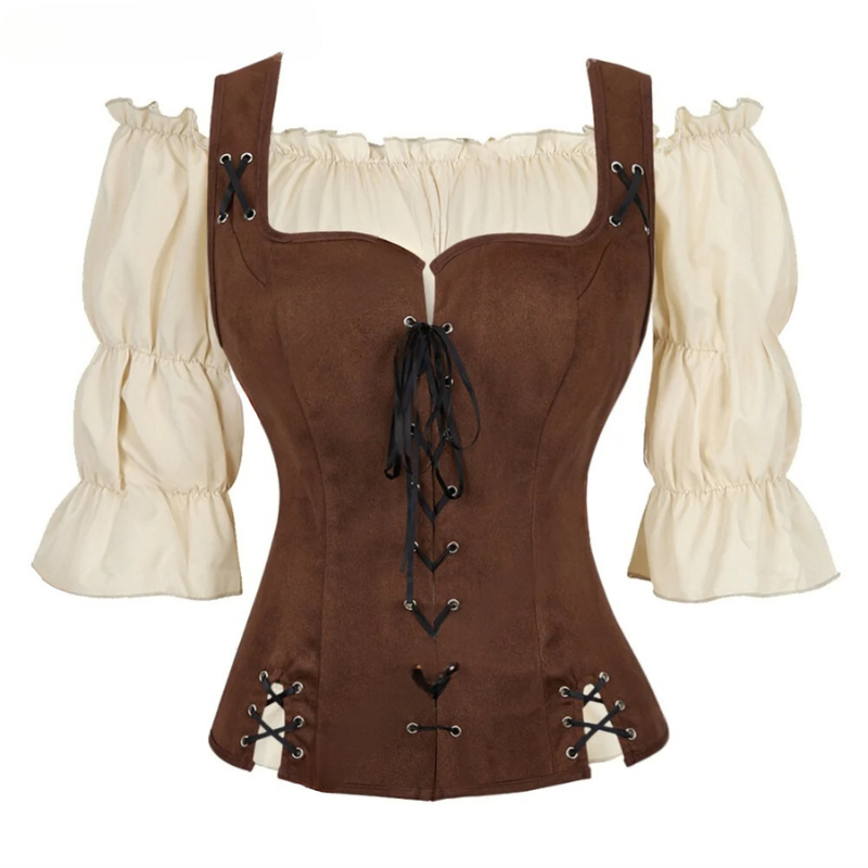 Chemise haut de costume pirate Femme