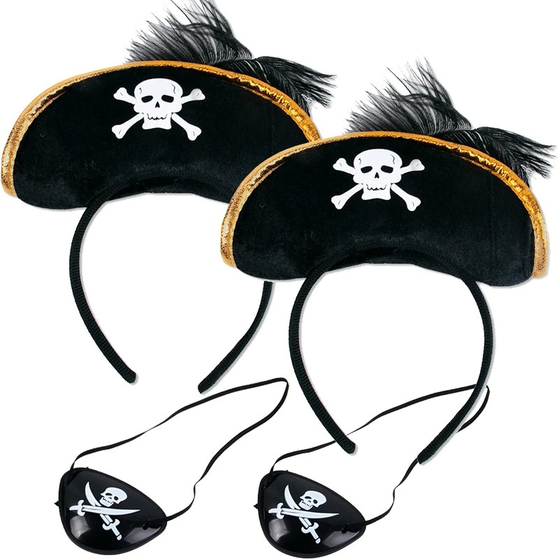 Ensemble pirate chapeau et cache oeil