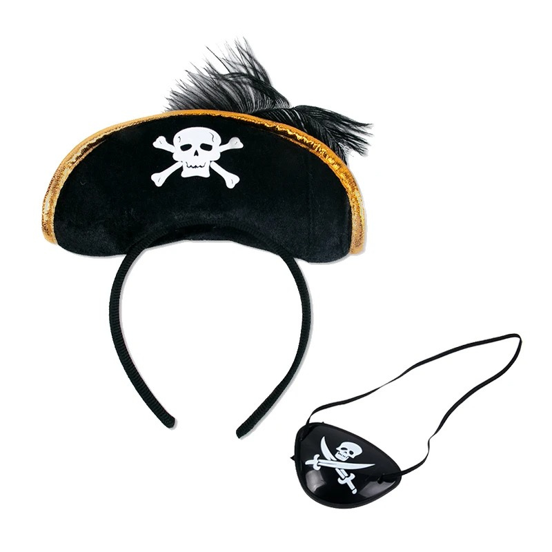 Ensemble pirate chapeau et cache oeil