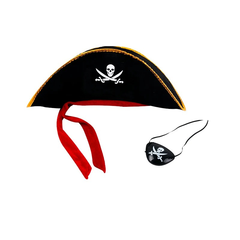 Ensemble pirate chapeau et cache oeil
