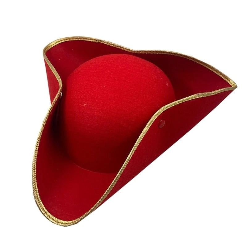 Chapeau de pirate rouge