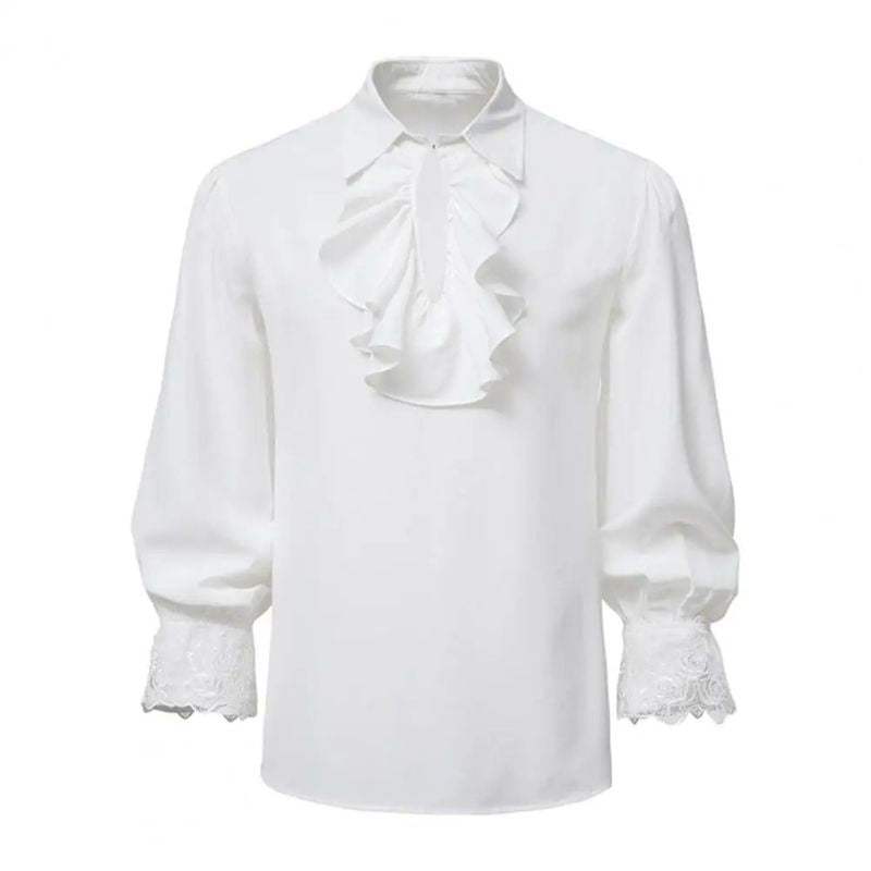 chemise a volant pirate