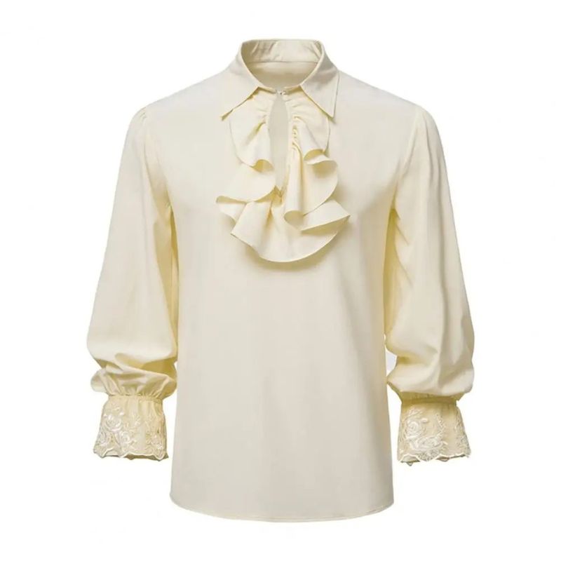 chemise a volant pirate