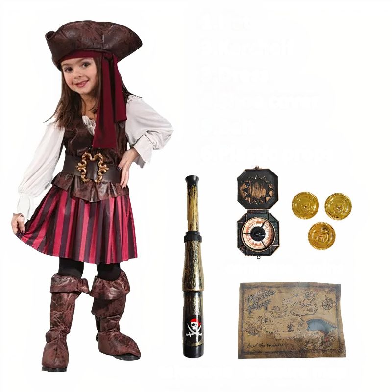 Déguisement Pirate Fille - Petite Capitaine