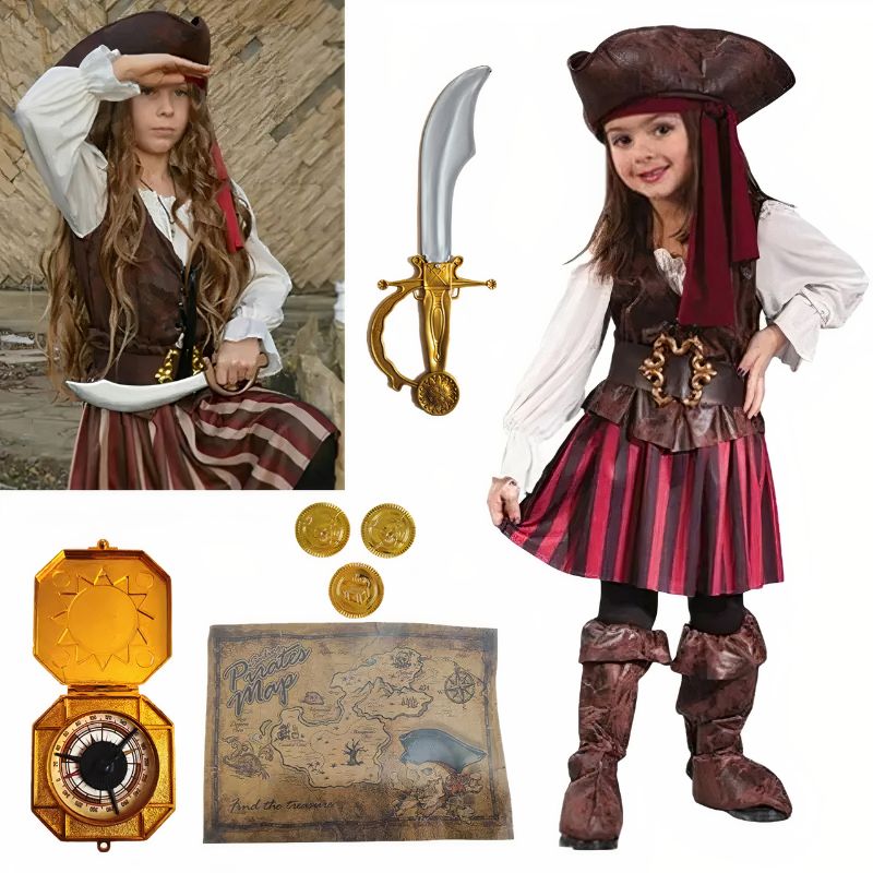 Déguisement Pirate Fille - Petite Capitaine