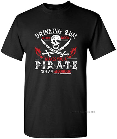 T-shirt pirate boire du rhum