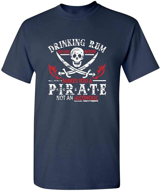 T-shirt pirate boire du rhum