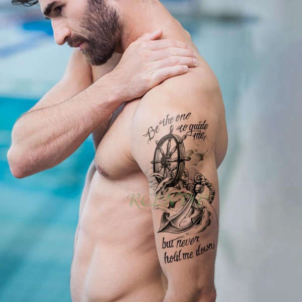 Tatouage Temporaire - LAncre de la stabilité
