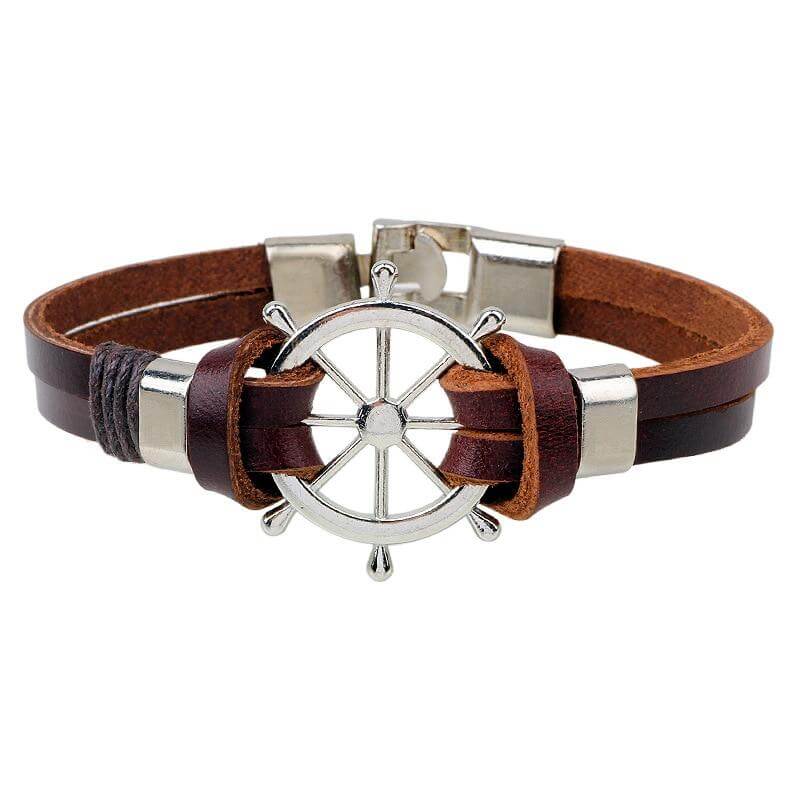 Bracelet Pirate - Le Timonier (Cuir)