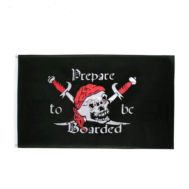 Drapeau pirate pour cabane