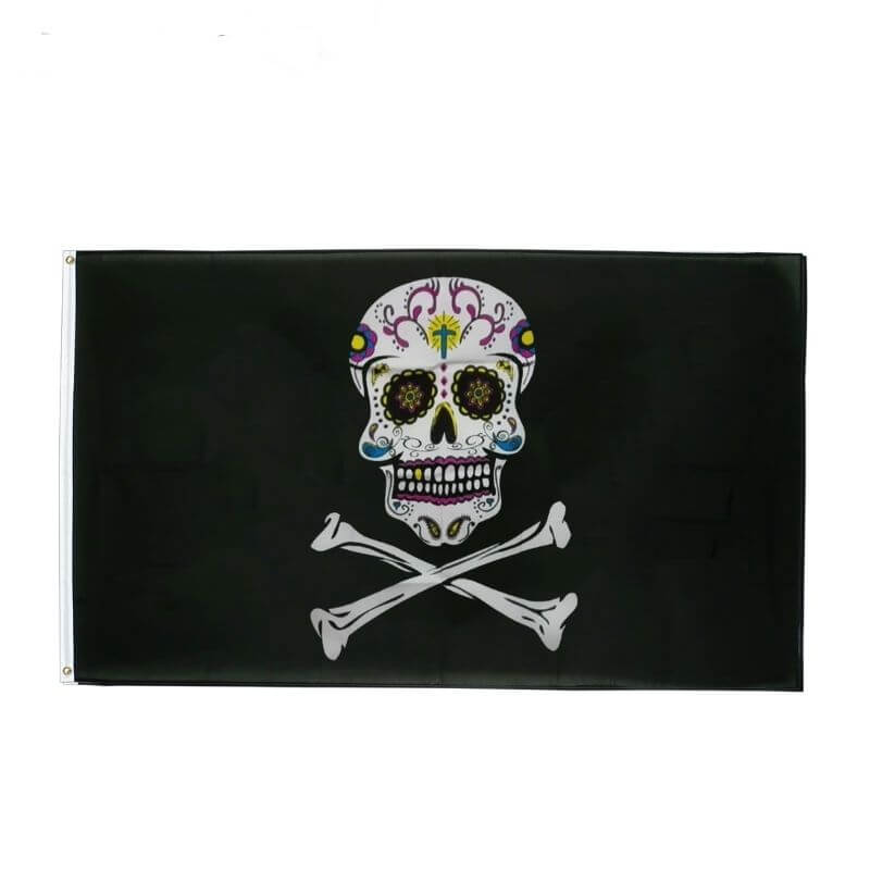 Drapeau tete De Mort Mexicaine