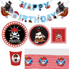 Déco Vaisselle Jetable Pirate Anniversaire du Capitaine