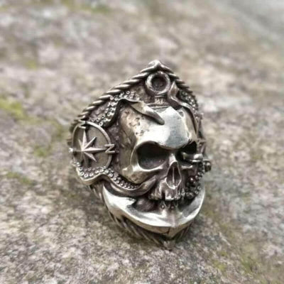 Bague Pirate - Ancre (Acier)