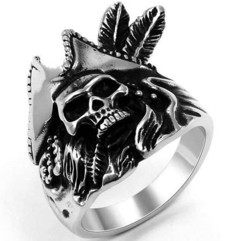 Bague Pirate - Capitaine Indien (Argent)