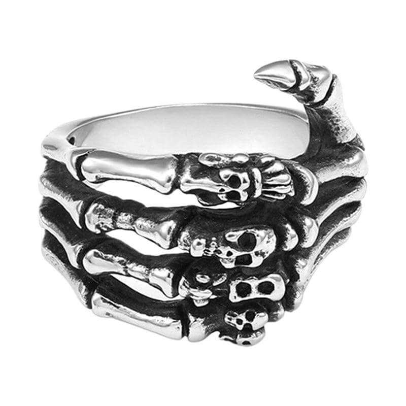 Bague Crane Homme Argent | Refuge Du Pirate Bague Crane Homme Argent | Refuge Du Pirate