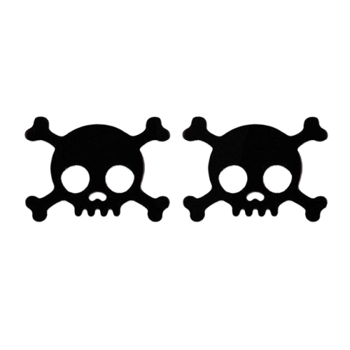 boucle oreille pirate noir