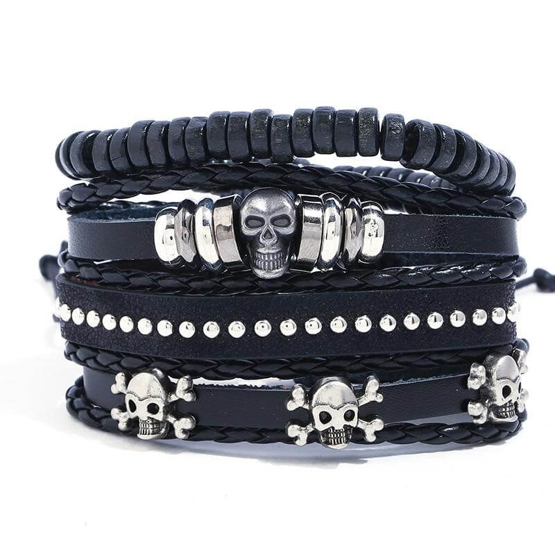 Bracelet Pirate - Gothique (Cuir)