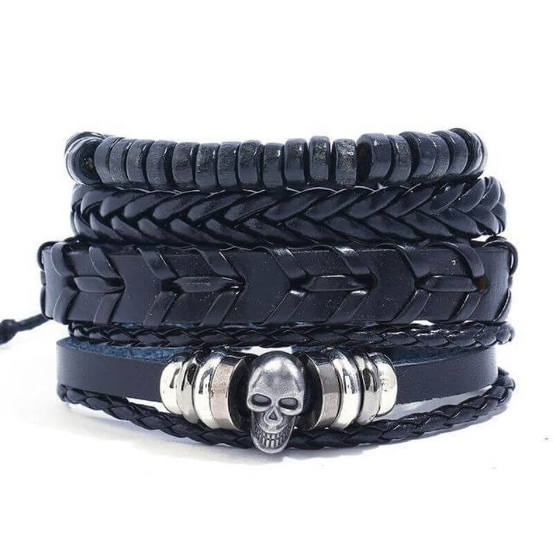 Bracelet Pirate - Mort Total (Cuir)