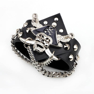 bracelet-cuir-pirate-jolly-roger