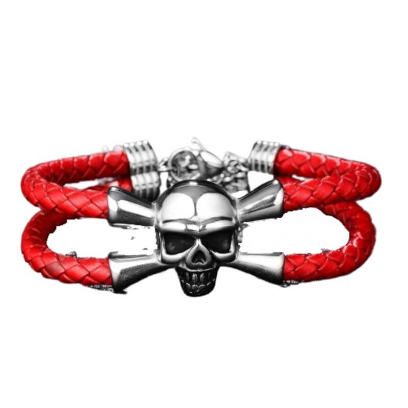 bracelet-cuir-skull-homme