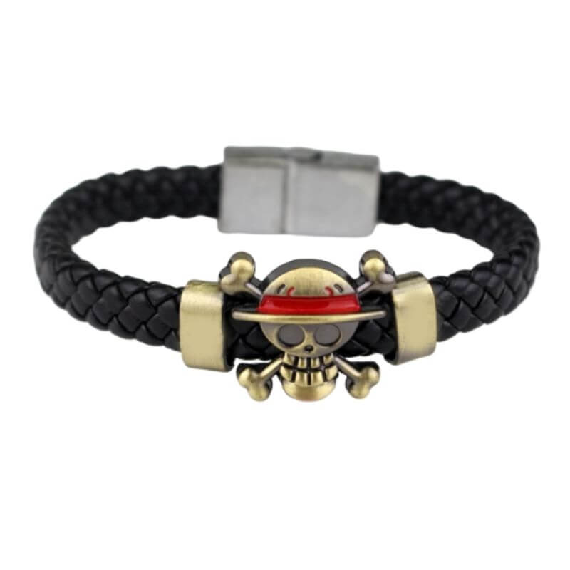 Bracelet Pirate - One Piece (Cuir)