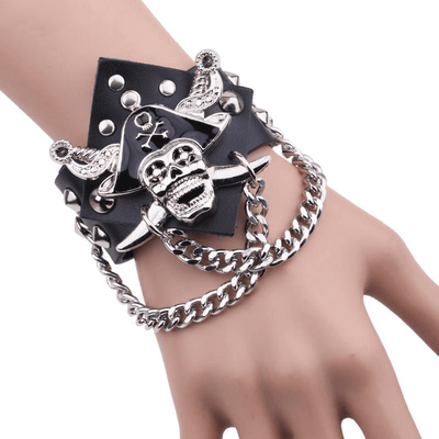 bras-bracelet-cuir-pirate