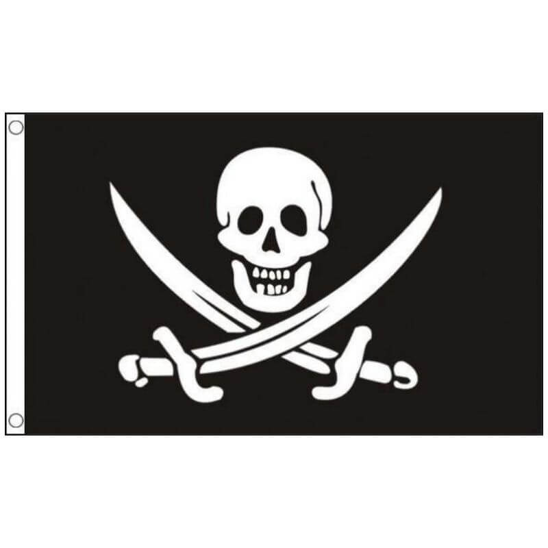 DRAPEAU PIRATE DE JACK RACKAME