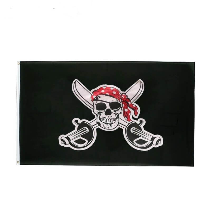 drapeau pirate en mer