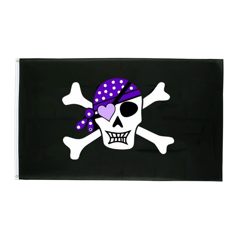 drapeau pirate fille