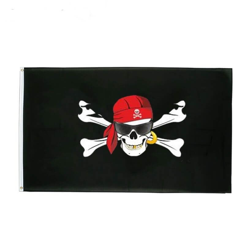 drapeau pirate moto