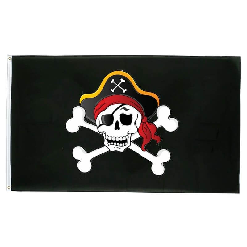 Drapeau Pirate - Tête De Mort Du Capitaine