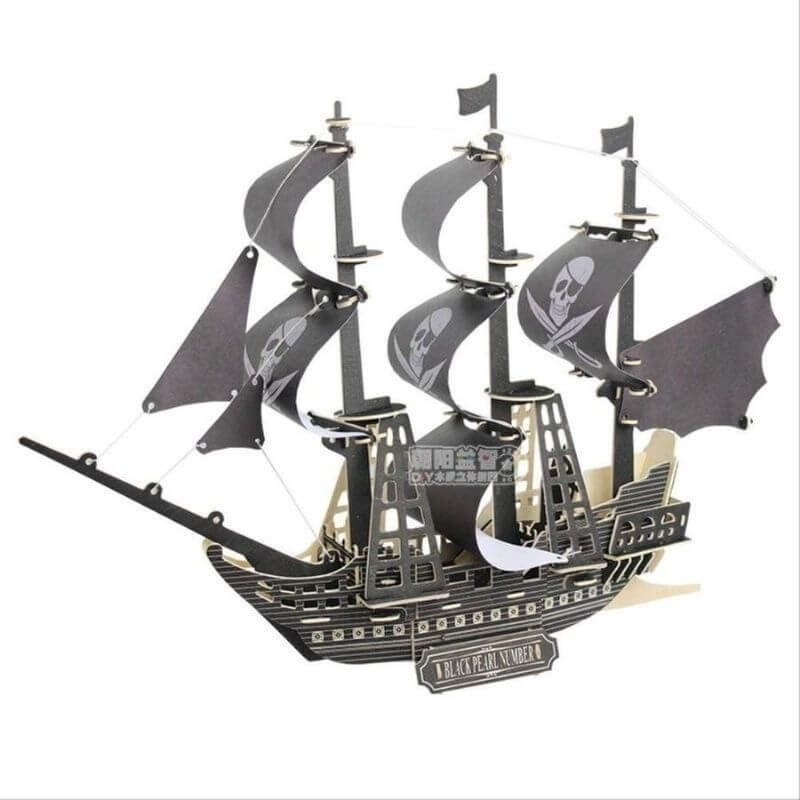 Puzzle En bois 3D Bateau de pirates 6591 6591 Jouets en bois