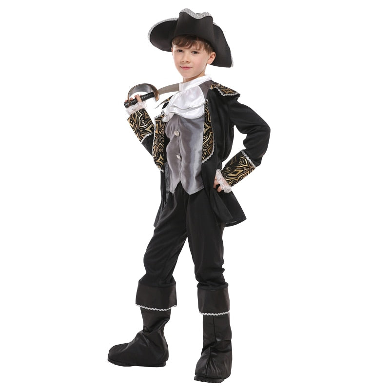 Costume De Pirate Pour Bébé Garçon - Ensemble Capitaine Avec Casquette Et Ceinture - Taille 6 Mois à 5 Ans - 7