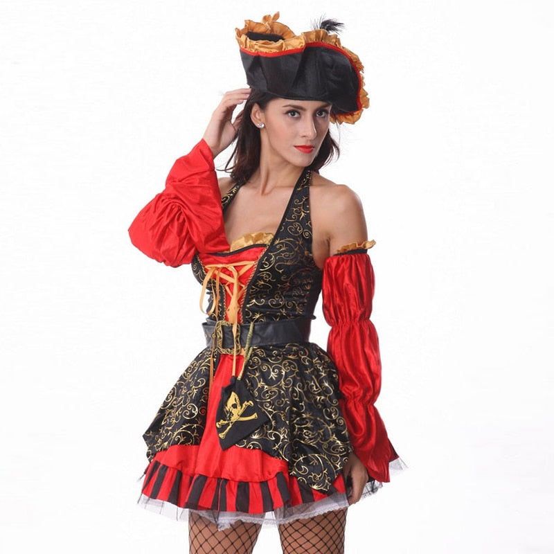 Déguisement Pirate Femme - Rouge Caraïbes