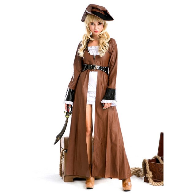 Déguisement Pirate Femme - Marron