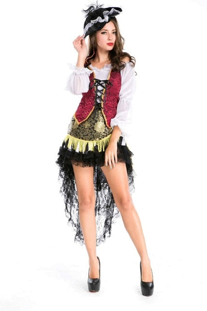 Déguisement Fille - Pirate Tutu - Taille au choix - Jour de Fête -  Halloween - Evènements