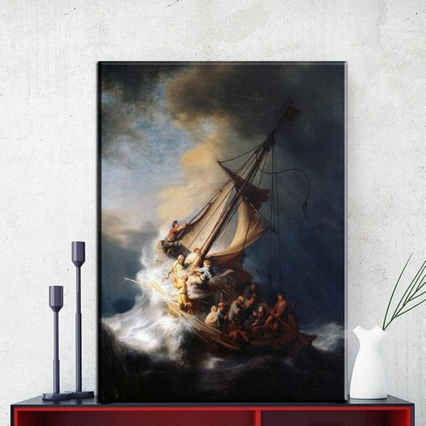 Image Impression sur toile 100x70 cm Navire Pirates Voile