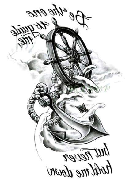 Tatouage Temporaire - LAncre de la stabilité