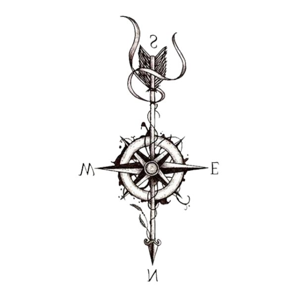 Tatouage Éphémère Boussole | Refuge Du Pirate